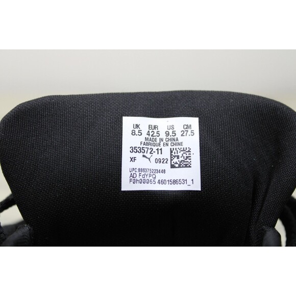 PUMA Roma Basic Black White Silver Men's (US 9.5) NEW IN BOX-353572-11 - Picture 8 of 10